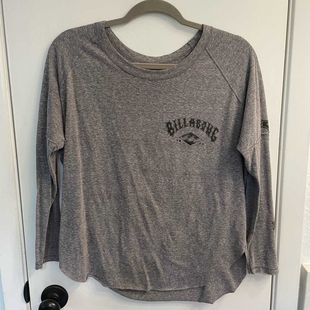 Billabong 3/4 sleeve cropped shirt